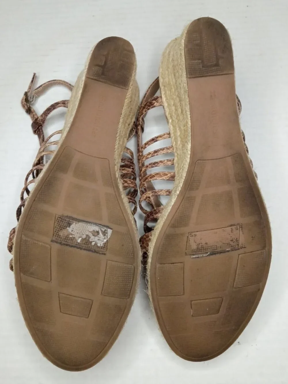 Naturalizer Python Print Espadrille Wedge Sandals Women's Size 10M